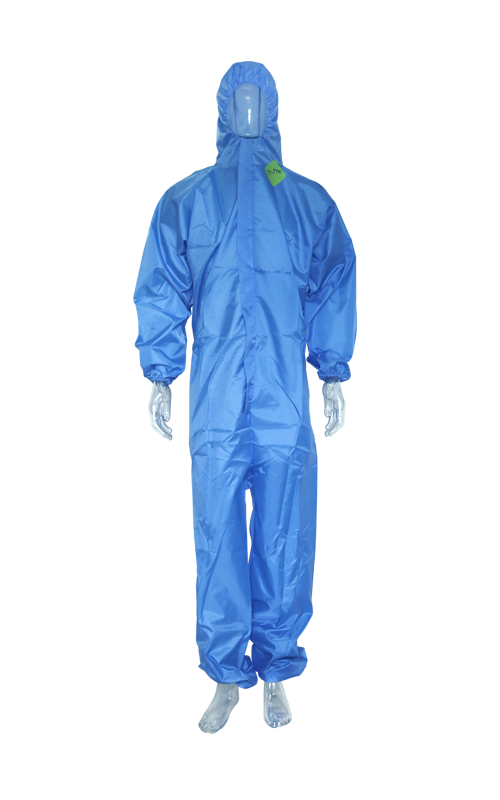  210TWoven Coating Protective Material-blue Disposable Coverall Without Tape  TTK- B01